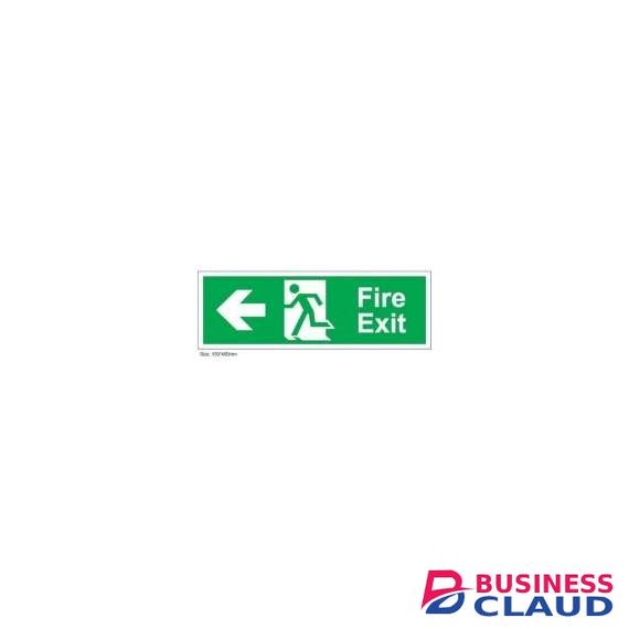 Fire Exit Arrow Left Sign