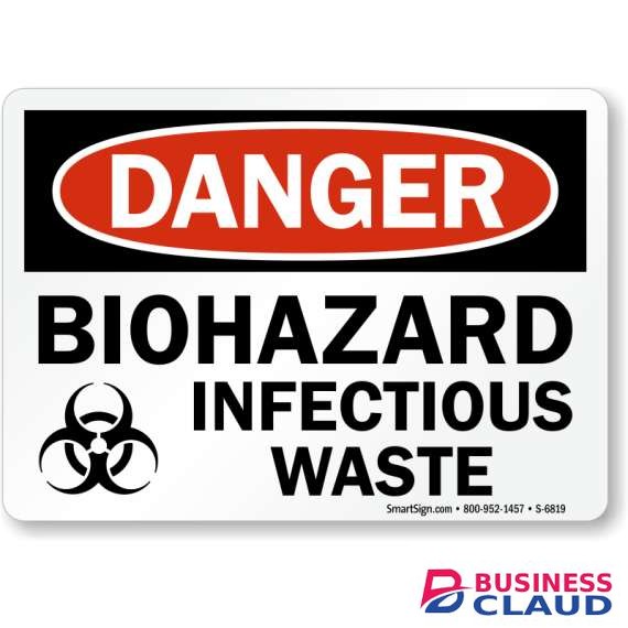 Biohazard Infectious Waste Signage