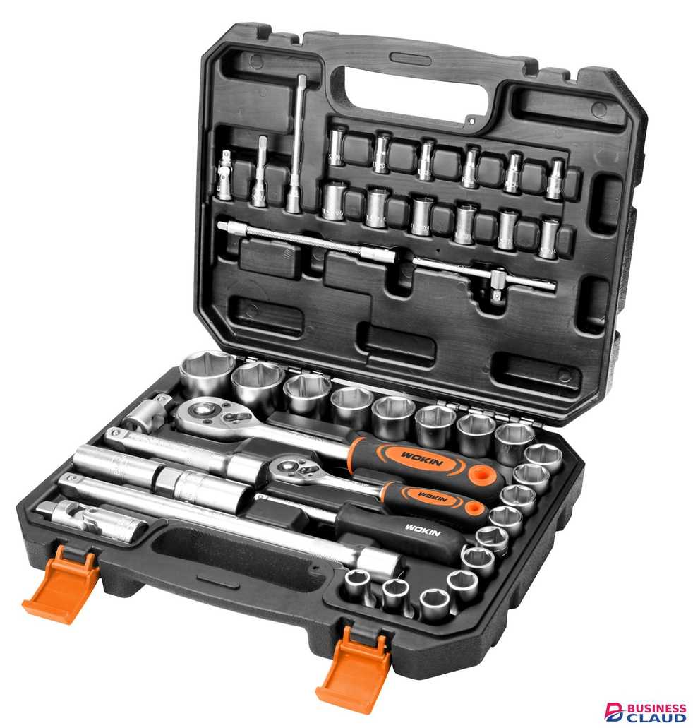 WOKIN 155545 45pcs 1/4inch & 1/2inch Socket Set