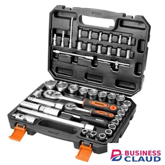 WOKIN 155545 45pcs 1/4inch & 1/2inch Socket Set
