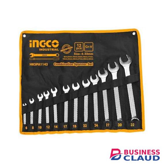 INGCO HKSPA1143 12pcs Combination Spanner Set