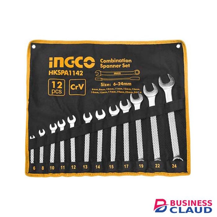 INGCO HKSPA1142 12pcs Combination Spanner Set