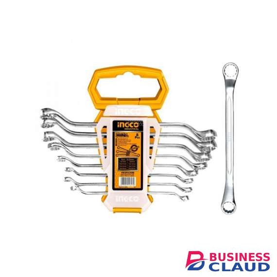 INGCO HKSPA3088 8pcs Offset Ring Spanner Set