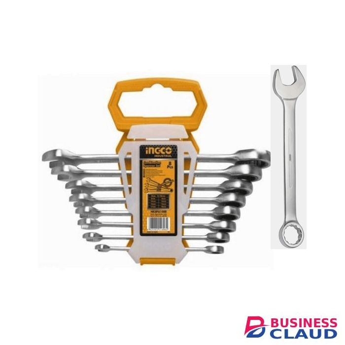 Ingco HKSPA1088 8pcs Combination Spanner Set