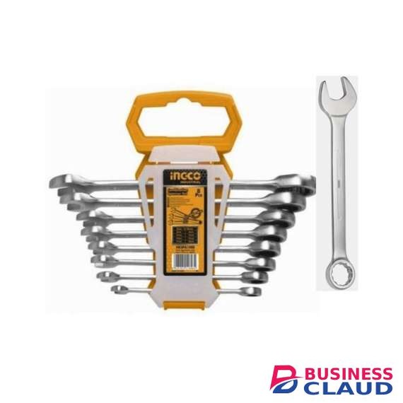 Ingco HKSPA1088 8pcs Combination Spanner Set