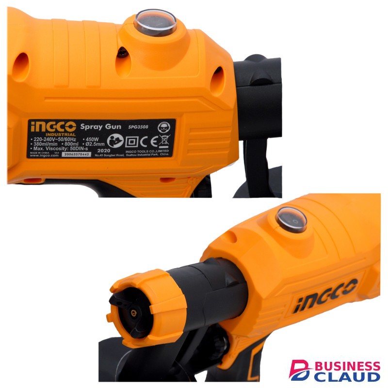Ingco SPG3508 450W 0.1Bar Electric Spray Gun