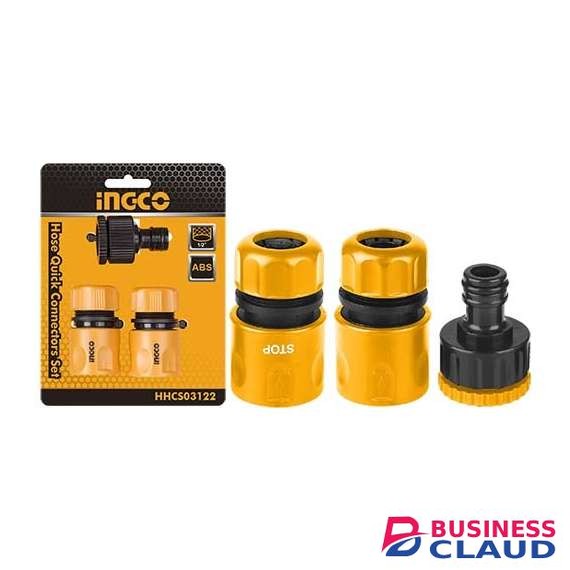 Ingco HHCS03122 3 pcs Hose Quick Connector Set