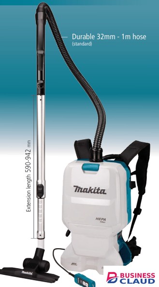 Makita DVC660 18V + 18V Li-ion Cordless Backpack Vacuum Cleaner
