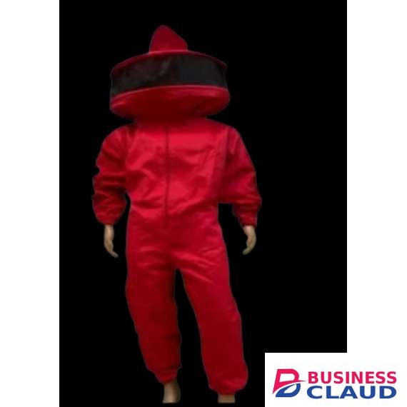 Red Cotton Bee Suit
