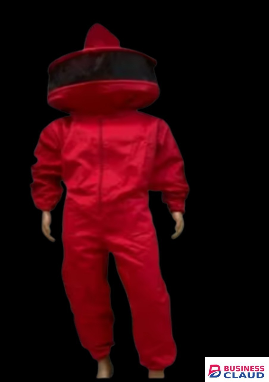 Red Cotton Bee Suit