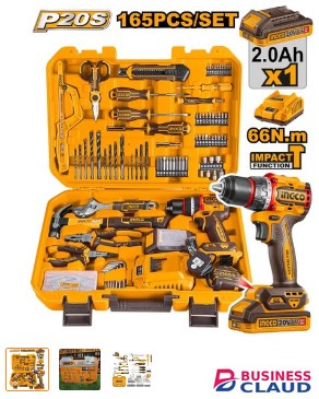 Ingco HKTHP11651 165Pcs Drill Tools Set