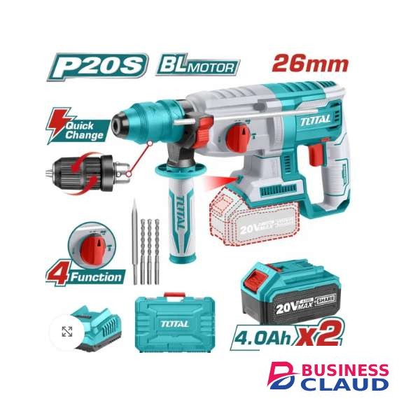 Total TRHLI202289 26mm 20v Lithium-Ion rotary hammer