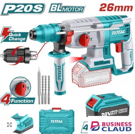 Total TRHLI202289 26mm 20v Lithium-Ion rotary hammer