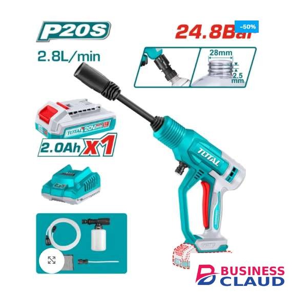 Total TPWLI20362 24.8Bar Cordless pressure washer