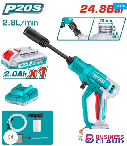 Total TPWLI20362 24.8Bar Cordless pressure washer