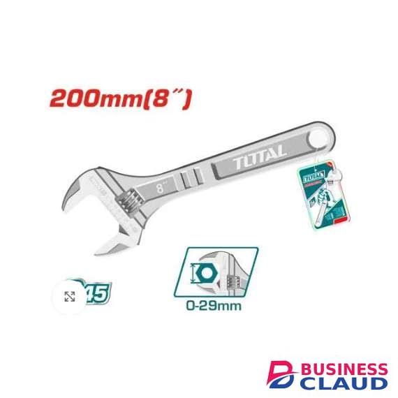 Total THT101083 200mm 8″ Adjustable wrench