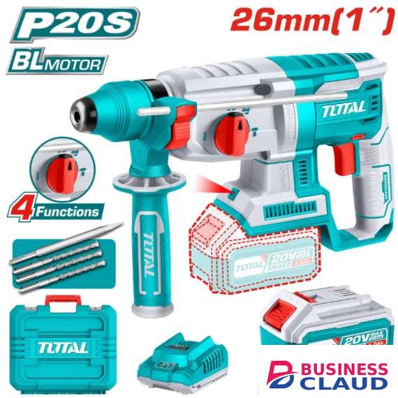 Total TRHLI202287 20v Cordless rotary hammer