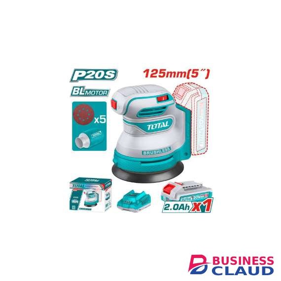 TOTAL TROSLI20021 125mm 20v Cordless random orbit sander