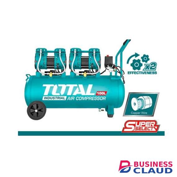 Total TCS2241008 100L 2×1200W 3.2HP Air compressor