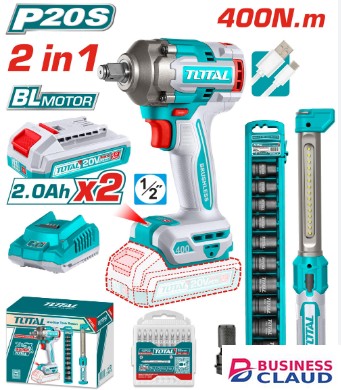 Total TOSLI23048 Cordless 2 pcs combo kit