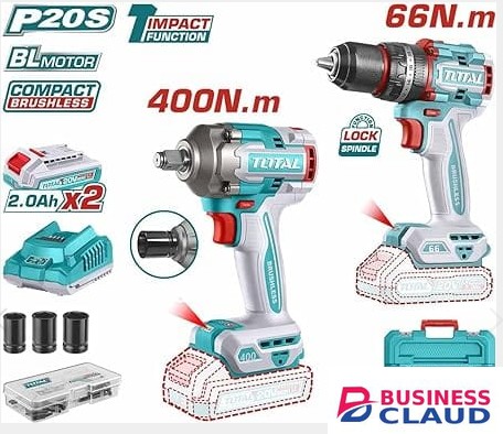 Total TCKLI20275 Cordless 2 pcs combo kit