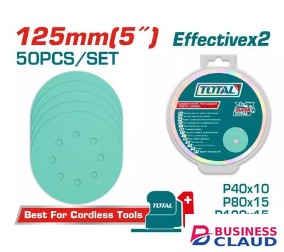 TOTAL TAC125050 125mm 50Pcs/set Sanding sheet