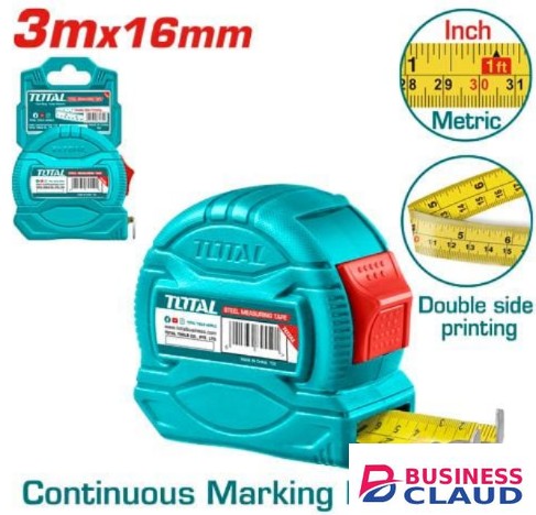Total TMT34316 3mx16mm Steel measuring tape