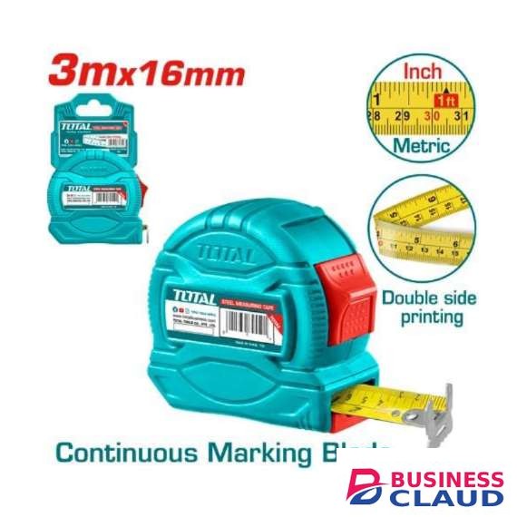 Total TMT34316 3mx16mm Steel measuring tape