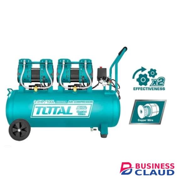 Total 100L 2×1200W （3.2HP）Air compressor
