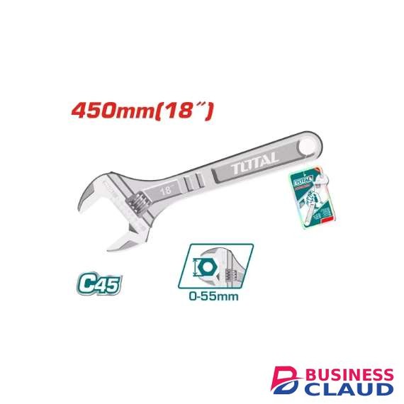 Total THT1010183 450mm 18″ Adjustable wrench