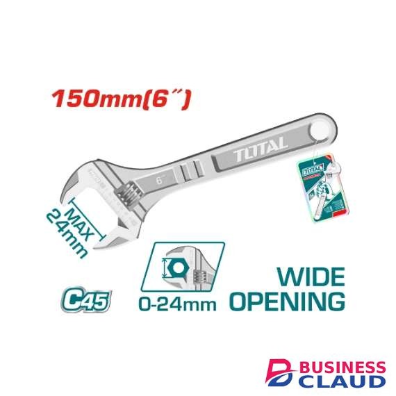 Total THT101063 150mm 6″ Adjustable wrench