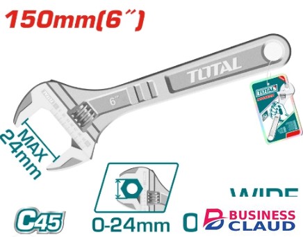 Total THT101063 150mm 6″ Adjustable wrench