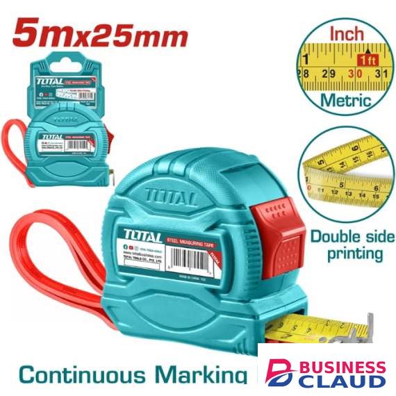 Total TMT34525 5mx25mm Steel measuring tape