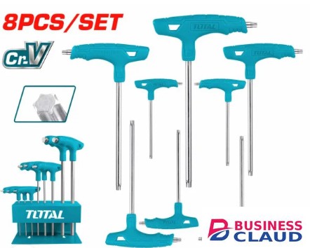 Total THHW80836 8 Pcs T-handle torx wrench set