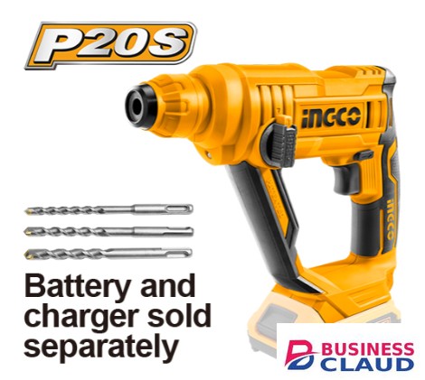 Ingco CRHLI1601 20V LI-ION Cordless Rotary Hammer