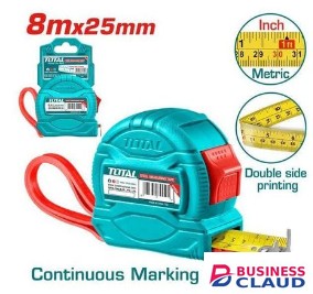 Total TMT34825 8mx25mm Steel measuring tape