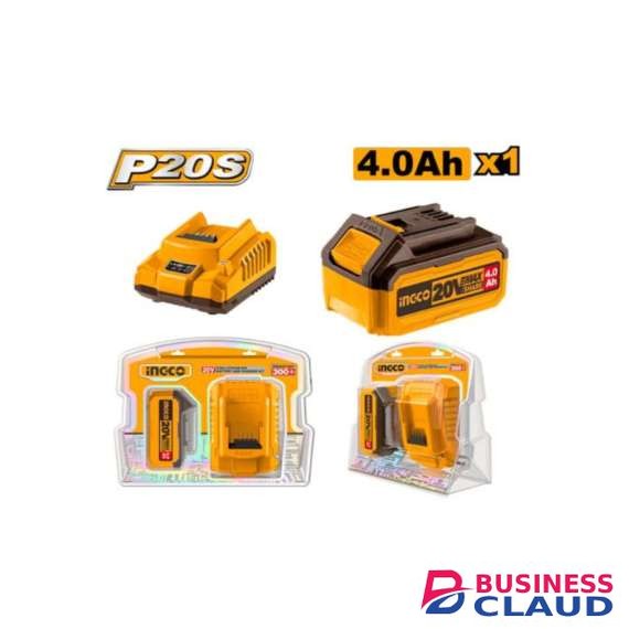 Ingco FBCPK1214 20V LI-ION 4.0Ah Battery And Charger Kit