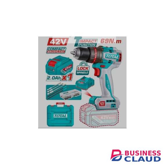 Total TIDLI426981 69Nm 42v Compact Brushless Cordless Impact Drill