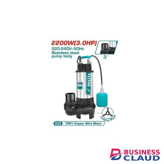 Total TWP7220026 2200W 3.0HP 13M head Sewage submersible pump