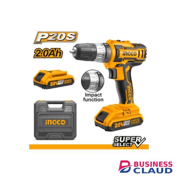 Ingco CIDLI200215 20V 45Nm LI-ION Cordless Impact Drill