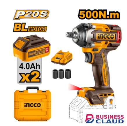 Ingco CIWLI2050 20V LI-ION Cordless Impact Wrench