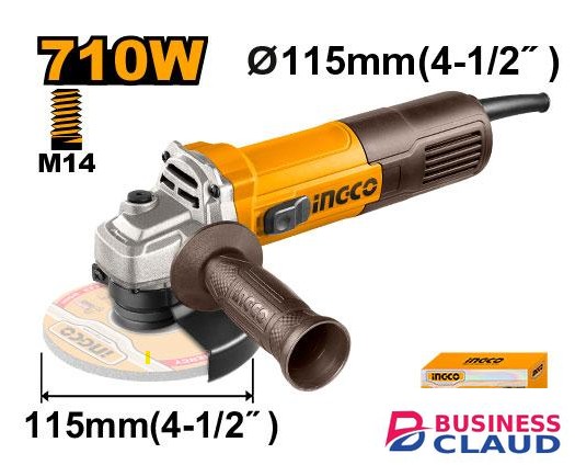 Ingco AG7118 710W Angle Grinder