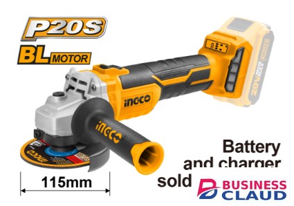 Ingco CAGLI1152 20V Cordless LI-ION Angle Grinder