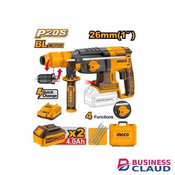 Ingco CRHLI202289 20V L-ION Rotary Hammer