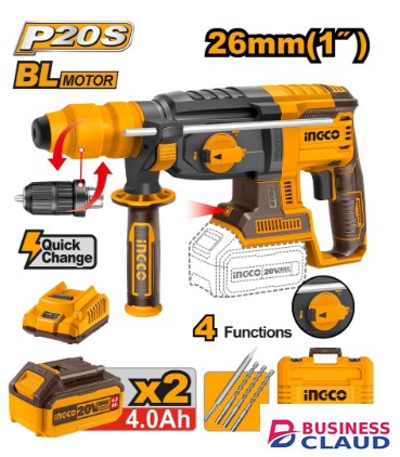 Ingco CRHLI202289 20V L-ION Rotary Hammer