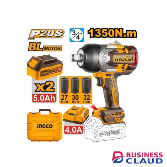 Ingco CIWLI20135 20V Cordless Impact Wrench