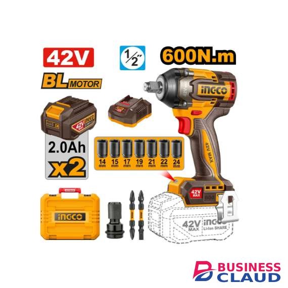 Ingco CIWLI42602 Cordless Impact Wrench