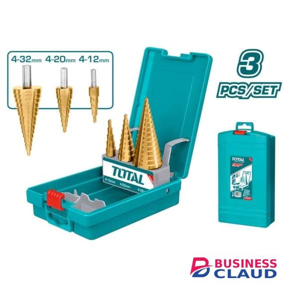 Total TACSD2061 3 pcs Step drill bit set