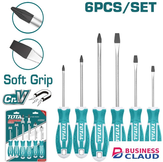 Total THT250606 6 Pcs screwdriver set