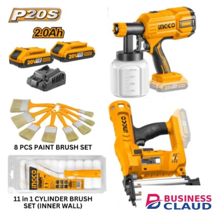 Ingco COSLI23016 20V LI-ION Cordless 2 PCS Combo Kit